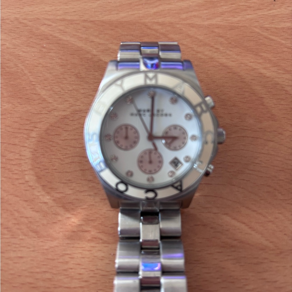 Marc Jacobs Silver and White Women's Watch